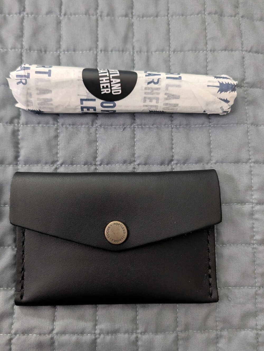 Portland Leather Coldbrew Tassel & Black Mini Envelope